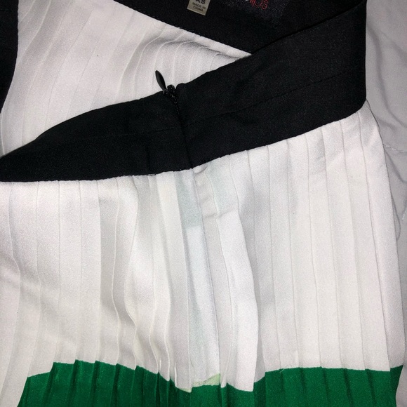 SugarLips Colorblock Pleated High Low skirt XS - Picture 4 of 6